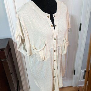 Free People cap Sleeves T